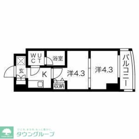 スパシエ蒲田グランドタワーの物件間取画像